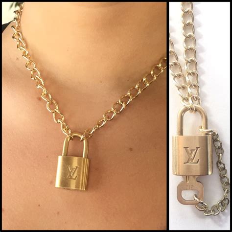 louis vuitton lock nevklace|Louis Vuitton lock necklace price.